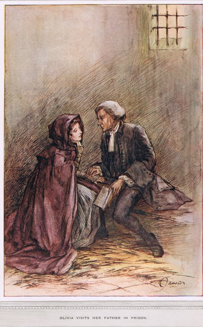 Olivia visita suo padre in prigione, illustrazione da 